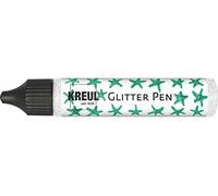 Kreul 49846-Glitter Pen, Vernice Effetto Glitter in Una Pratica Penna, abbellire, etichettare e Decorare Una varietà di Materiali, a Base d'Acqua, Colore Silver, 29 ml, 49846