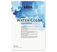 Kreul 69012-Carta Water, tampone, DIN A3, 200 g/m, 10 Fogli, acidi e Senza invecchiamento, Bianco Naturale, per dipingere con Colori ad Acquerello e Gouache, Multicolore, One Size, 69012