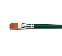 Kreul 721112 - Pennelli universali Basic Synthetics in peli di Nylon Fini, Piatti, Misura 12, per Arte, Hobby, Scuola e Grandi Usi