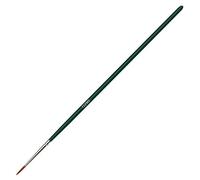Kreul 722901-Pennello Universale in Pelo di Pony, Rotondo, Misura 1, per Tessuto, acrilica e Poster, Pittura Porcellana, Vetro Plastica Setole Sintetiche, Green, Größe 1