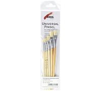 Kreul Universal Bristle Set di pennelli piatti 6 pezzi