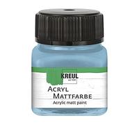 Kreul 75238-Vernice acrilica Opaca, Blu Bavarese in Barattolo da 20 ml, Vernice a Base d'Acqua dalla Copertura cremosa, ad Asciugatura Rapida, Adatta a Molte superfici Diverse, Bavarian Blue