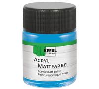 Kreul 75517-Vernice acrilica Opaca, Blu Chiaro in Barattolo da 50 ml, Vernice a Base d'Acqua dalla Copertura cremosa, ad Asciugatura Rapida, Adatta a Molte superfici Diverse, Light Blue