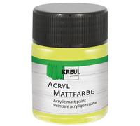 Kreul 75540-Vernice acrilica Opaca, Limone in Barattolo da 50 ml, Vernice a Base d'Acqua dalla Copertura cremosa, ad Asciugatura Rapida, Adatta a Molte superfici Diverse, Lemon