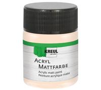 Kreul 75554 - Vernice acrilica opaca, rosa pallido in barattolo da 50 ml, vernice a base d'acqua dalla copertura cremosa, ad asciugatura rapida, adatta a molte superfici diverse