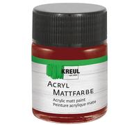 Kreul 75556-Vernice acrilica Opaca, Maron in Barattolo da 50 ml, Vernice a Base d'Acqua dalla Copertura cremosa, ad Asciugatura Rapida, Adatta a Molte superfici Diverse, Maroon, 50 unità
