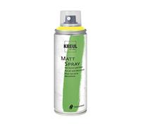 Kreul 76312 - Vernice Spray Giallo, 200 ml, Vernice Spray Classica Opaca a Base d'Acqua Altamente pigmentata e Impermeabile Resistente al polistirolo per Uso Interno ed Esterno