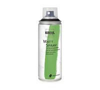 KREUL 76327 - Vernice spray nera 200 ml Classica vernice aerosol opaca a base d'acqua Ricca di pigmenti, resistente all'acqua e adatta al polistirolo Per uso interno ed esterno
