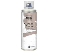 Kreul 76352 - Chalky Spray Bianco Cotone, 200 ml, Vernice Spray Opaca con Effetto Gesso, a Base d'Acqua, Altamente pigmentata e Impermeabile, per Uso Interno ed Esterno.