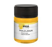 Kreul 78502-Colorante Acrilico intensivo, Barattolo da 50 ml in Giallo Sole, per Legno trattato e Carte Naturali assorbenti, Scorrevole-Vernice liquida a Base d'Acqua, Sunny Yellow