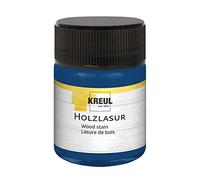 Kreul 78510-Colorante Acrilico intensivo, Barattolo da 50 ml in Blu Oltremare, per Legno trattato e Carte Naturali assorbenti, Scorrevole-Vernice liquida a Base d'Acqua, Ultramarine Blue