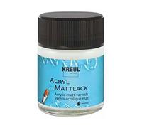 Kreul 79403 - Vernice acrilica opaca all'acqua, 50 ml, trasparente opaca, protettiva e coprente per dipinti completamente essiccati, resistente agli agenti atmosferici, a prova di saliva.