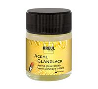Kreul 79405 - Vernice acrilica Lucida da 50 ml su Base di Resina Sintetica, Vernice Trasparente Protettiva e Coprente per Dipinti Completamente essiccati, per Uso Interno ed Esterno