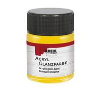 KREUL 79530-50 ml Vernice acrilica lucida giallo sole, vernice acrilica liscia per pittura e artigianato, a base d'acqua, resistente alla saliva, ad asciugatura rapida e coprente