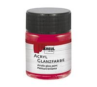 KREUL 79533 - Vernice acrilica lucida in vetro da 50 ml color magenta, vernice acrilica liscia per la pittura e il crafting, a base d'acqua, resistente alla saliva, a rapida essiccazione e opaca
