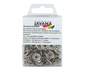 KREUL 810100 - Javana Penne a tridente per pittura su seta e batik, con sollevatore per una facile rimozione, 100 pz.