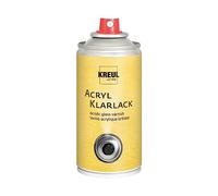 KREUL 810150 - Vernice acrilica trasparente, bomboletta spray da 150 ml, vernice coprente per documenti, foto, acquerelli, carboncino e disegni a matita