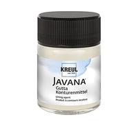 KREUL 813050 - Sagomante Javana Gutta in barattolo da 50 ml, per contorni incolori da dipingere su seta, pronto all'uso, lavabile