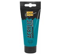 KREUL 84117 - Solo Goya Acrylic Paint 100 ml tube Turquoise Vernice cremosa, versatile, opaca e resistente all'acqua Qualità da studio Asciugatura rapida con un aspetto opaco