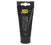Kreul 84126-Solo Goya Acrylic, Tubo da 100 ml Nero, Pittura acrilica cremosa e Versatile di qualità da Studio, a Base d'Acqua, ad Asciugatura Rapida e Opaca, Colore Black, One Size, 84126