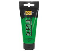 Kreul 84133-Solo Goya Acrylic, tubetto Verde Acrilico cremoso e Versatile in qualità da Studio, a Base d'Acqua, ad Asciugatura Rapida e Opaca, Colore Permanent Green, 100 ml, 84133
