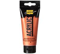 Kreul 84153 - Solo Goya Acrylic, Tubo da 100 ml, Bronzo Dorato, Vernice acrilica cremosa e Versatile in qualità da Studio, a Base d'Acqua, ad Asciugatura Rapida e Opaca.