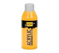 KREUL 84205 - Solo Goya Acrylic Giallo Indiano, flacone da 250 ml, Pittura acrilica cremosa e Versatile in qualità da Studio, a Base d'Acqua, ad Asciugatura Rapida e Opaca.