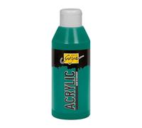 Kreul 84219-Solo Goya Acrylic Verde Scuro, flacone da 250 ml, Vernice acrilica cremosa e Versatile in qualità da Studio, a Base d'Acqua, ad Asciugatura Rapida e Opaca, Dark Green, 250 unità