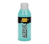 Kreul 84239 - Solo Goya Acrylic Turquoise Blue Light, flacone da 250 ml, Pittura acrilica cremosa e Versatile in qualità da Studio, a Base d'Acqua, ad Asciugatura Rapida e Opaca.