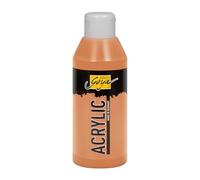 Kreul 84242 - Solo Goya Acrylic Copper, flacone da 250 ml, Vernice acrilica cremosa e Versatile in qualità da Studio, a Base d'Acqua, ad Asciugatura Rapida e Opaca.