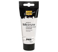 Kreul 85801-Solo Goya Acrylic Medium, Tubo da 100 ml, Bianco, Texture Pasta, Stucco pastoso, con Superficie a Grana fine Simile alla Sabbia, colorabile e sovraverniciabile, White, 100 unità