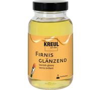 Kreul 86155-Vernice Lucida, 250 ml, Protegge dalla Polvere e dallo Sporco, Vernice di Finitura Trasparente ed Elastica a Base di Resina Sintetica, per Pittura a Olio e acrilica, Colorless, 0,25 Liters