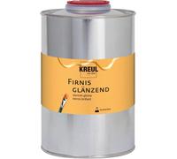 Kreul 86159-Vernice Lucida, 1000 ml, Protegge dalla Polvere e dallo Sporco, Vernice di Finitura Trasparente ed Elastica a Base di Resina Sintetica, per Pittura a Olio e acrilica, Colorless, 1 Liter