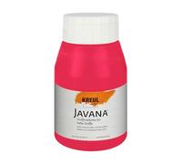 Kreul 90505 Javana - Colorante per tessuti chiari, 500 ml, colore rosso carminio, a base d'acqua con carattere cremoso, penetra in profondità la fibra, resistente al lavaggio dopo il fissaggio