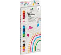 Kreul 90721 Textile Marker Set Junior Set di pennarelli tessili 2 - 4 mm 18 pollici