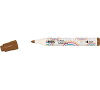 Kreul Marcatore tessile 90764 – medio, marrone, linea 2–4 mm, veloce da lavare dopo il fissaggio