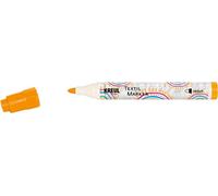 Kreul 90775 - Pennarello tessile medio, arancione neon, con punta grande in fibra insensibile, larghezza del tratto da 2 a 4 mm circa, pennarello per tessuti e tessuti leggeri