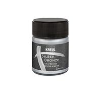 Kreul 99461 - Vernice a pigmenti metallici argento bronzo, 50 ml, per effetti brillanti, coprente e resistente alla luce, per legno, tele, cartone, pietra, ceramica, metallo e molte materie plastiche