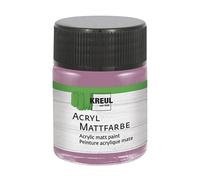 Kreul Colore Acrilico Opaco, cremoso Coprente, ad Asciugatura Rapida, a Base d'Acqua, Adatto per Molte superfici Diverse, in Vetro da 50 ml, Malva