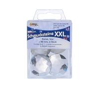 KREUL Gemme decorative XXL cerchio sfaccettato trasparente 30 mm. 6u.