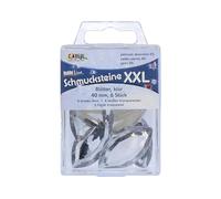 KREUL Gemme decorative XXL foglio sfaccettato trasparente 40 mm. 6u.