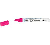 Kreul Glass & Porcelain Pen 42655 - Pennino trasparente, lucido e resistente alla luce, punta stabile, spessore del tratto: ca. 2-4 mm, colore: Rosa