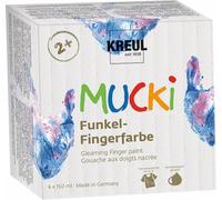 Kreul Mucki 2318 Set di pittura con le dita 4 x 150 ml