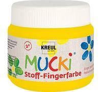 Kreul Mucki - Colore a dita per Tessuti, 150 ml, Giallo (gelb)