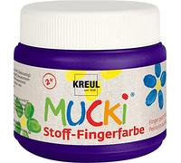 Kreul Mucki - Colore a dita per Tessuti, 150 ml, Viola (violett)