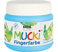 KREUL Mucki - Pittura a dito, Azzurro (hellblau), 150 ml, 23113