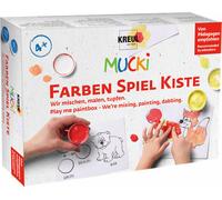 Kreul Mucki Set di pittura con le dita Painting, Mixing and Dabbing 5 x 50 ml