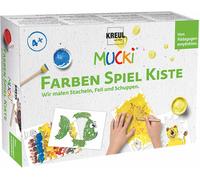 Kreul Mucki Set di pittura con le dita Spines, Fur and Scales 5 x 50 ml