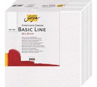 Kreul Tela da pittura Basic Line 20 x 20 cm 3 pz