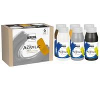 Kreul Triton Set di colori acrilici Base & Neutral Colors 6 x 750 ml